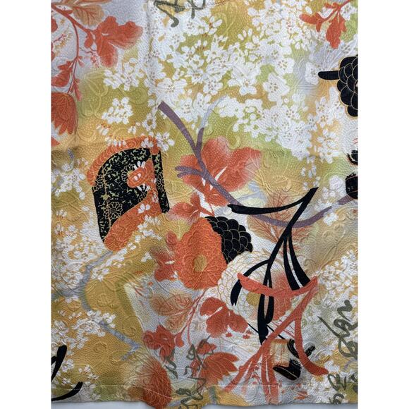 What if....?  Silk Sleeveless Tops Lot of 2 Floral Tropical Fairy Vintage Size M - Picture 5 of 11